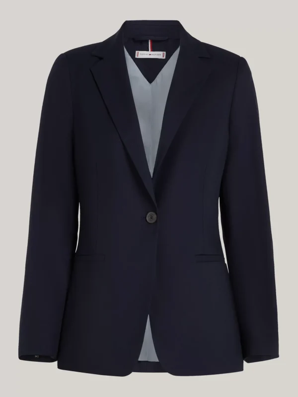 Tommy Hilfiger Curve einreihiger Regular Fit Blazer DESERT SKY Cheap