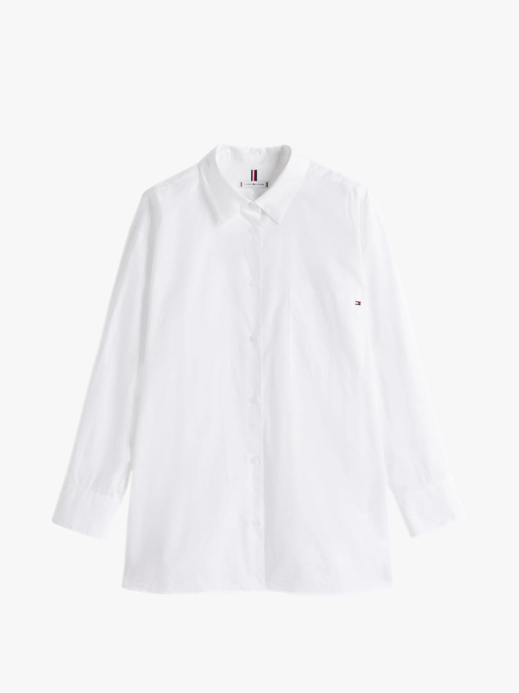 Tommy Hilfiger Curve Oversized Fit Popeline-Hemd TH OPTIC WHITE Clearance