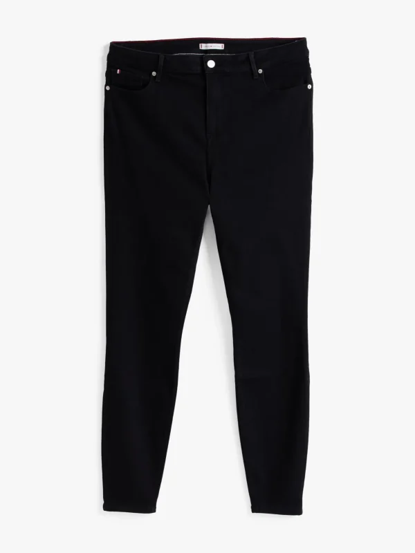 Tommy Hilfiger Curve Ultra-Skinny Jeans mit hohem Bund BLACK Best Sale