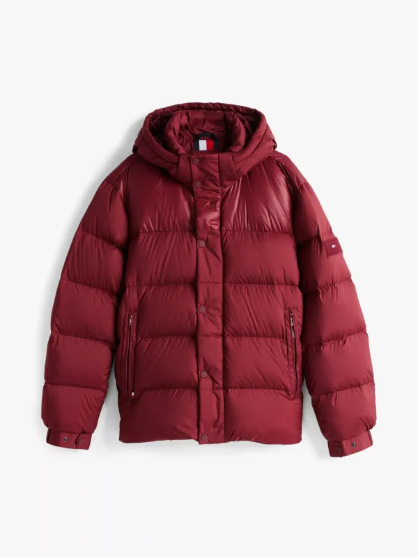 Tommy Hilfiger Daunengefüllte Puffer-Jacke mit Kapuze DEEP ROUGE Fashion