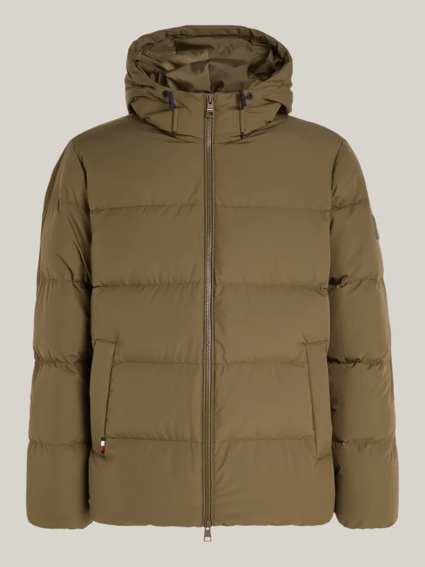 Tommy Hilfiger Daunengefüllte Puffer-Jacke mit Kapuze ARMY GREEN Fashion