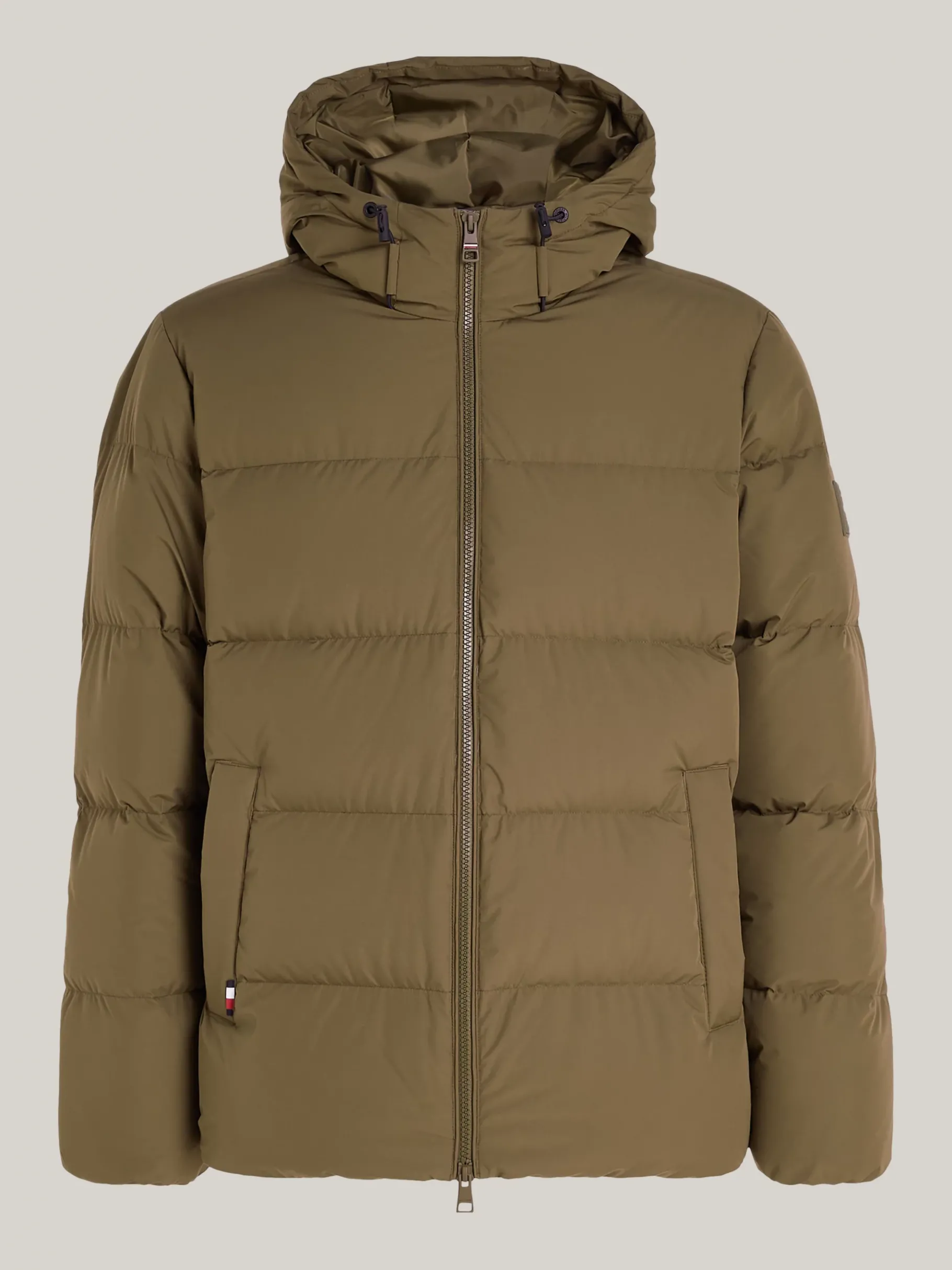 Tommy Hilfiger Daunengefüllte Puffer-Jacke mit Kapuze ARMY GREEN Fashion