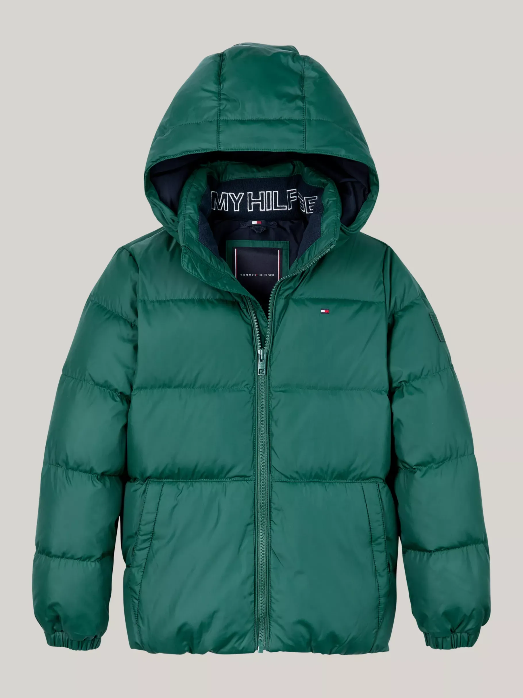 Tommy Hilfiger Daunengefüllte Relaxed Fit Puffer-Jacke ORNAMENTAL GREEN Hot