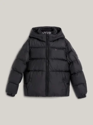 Tommy Hilfiger Daunengefüllte Relaxed Fit Puffer-Jacke BLACK Discount