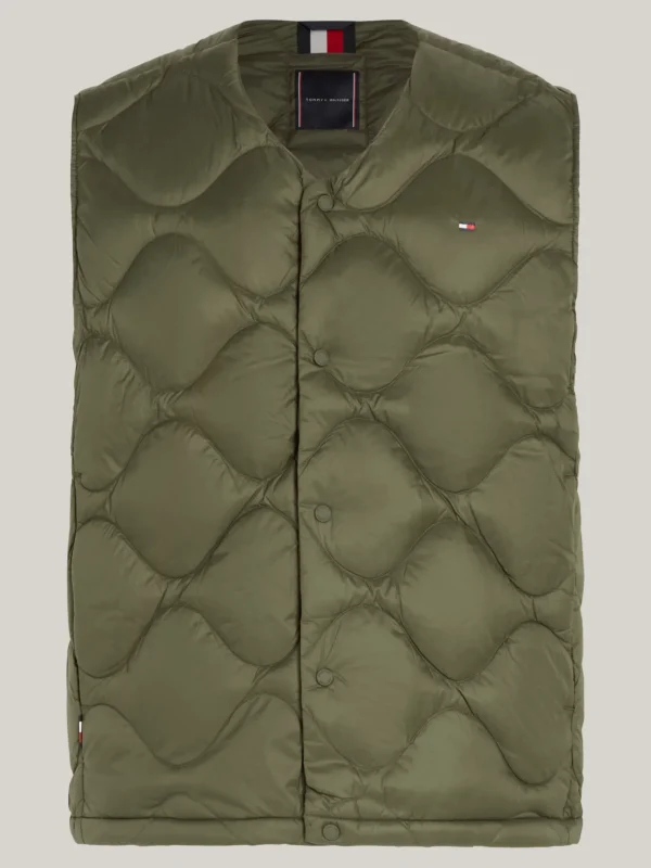 Tommy Hilfiger Daunengefüllte Weste mit Zwiebel-Steppung ARMY GREEN Shop