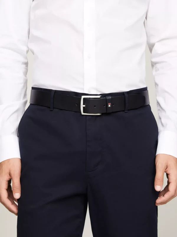 Tommy Hilfiger Denton Ledergürtel mit Flag-Logo MIDNIGHT Online