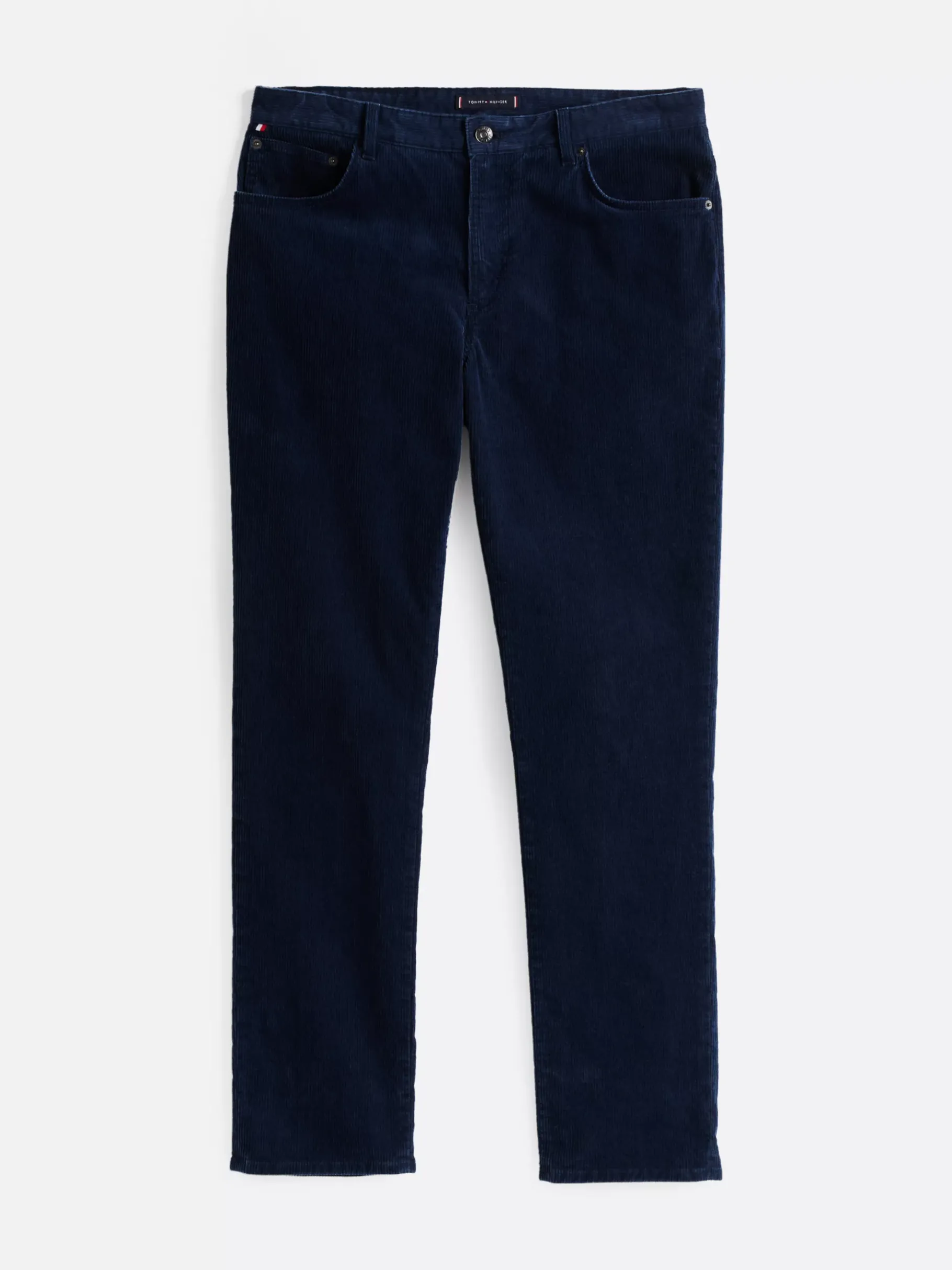 Tommy Hilfiger Denton Straight Fit Hose aus gewaschenem Cord AEGEAN SEA Clearance