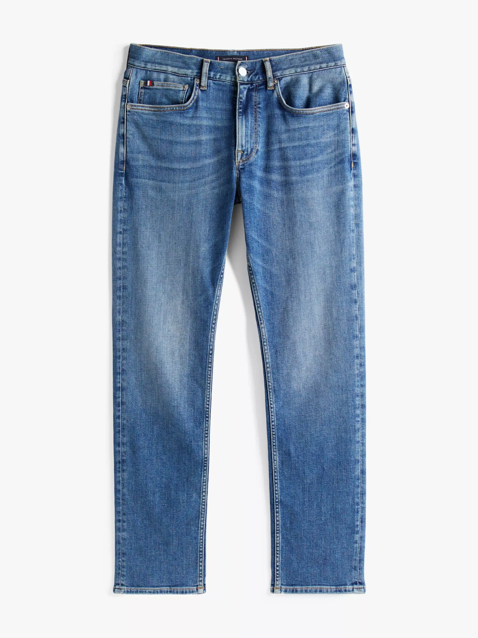 Tommy Hilfiger Denton Straight Leg Jeans mit Fade-Effekten LIGHT BLUE Best