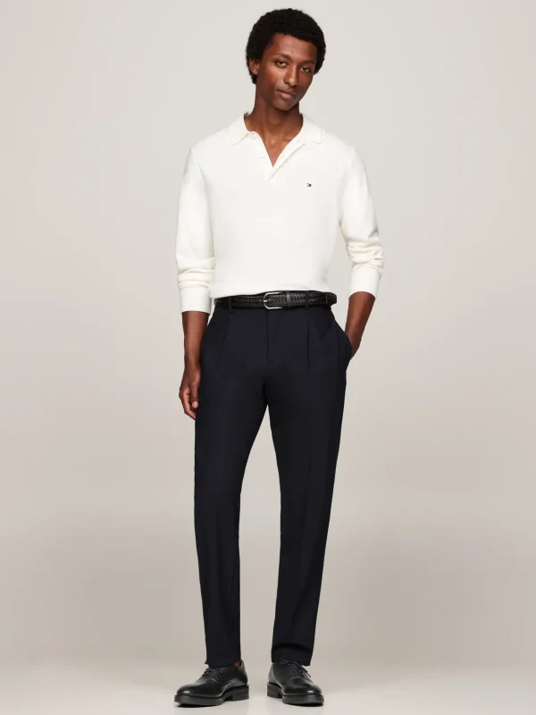 Tommy Hilfiger Derby-Lederschuh mit TH-Monogramm BLACK Best Sale