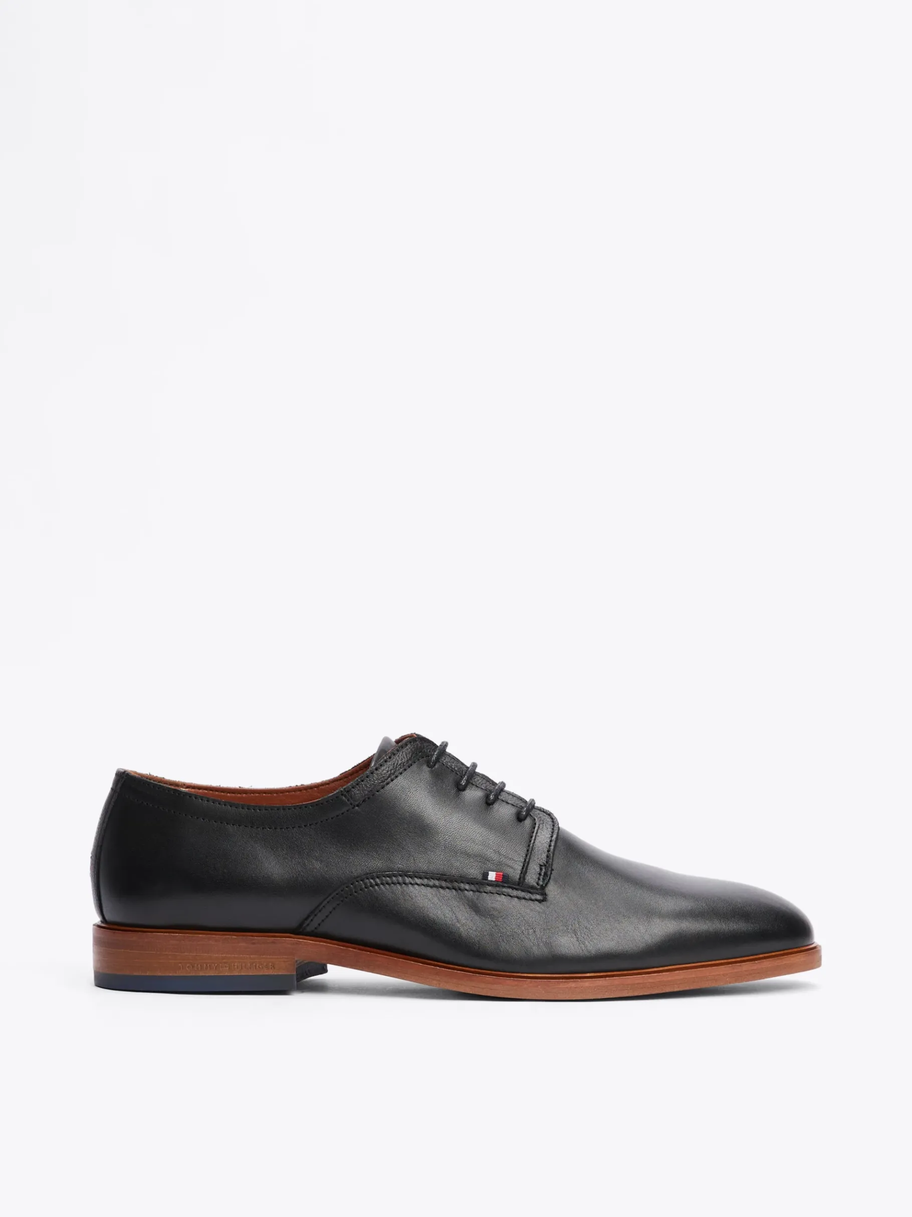 Tommy Hilfiger Derby-Schuh aus Leder BLACK Fashion
