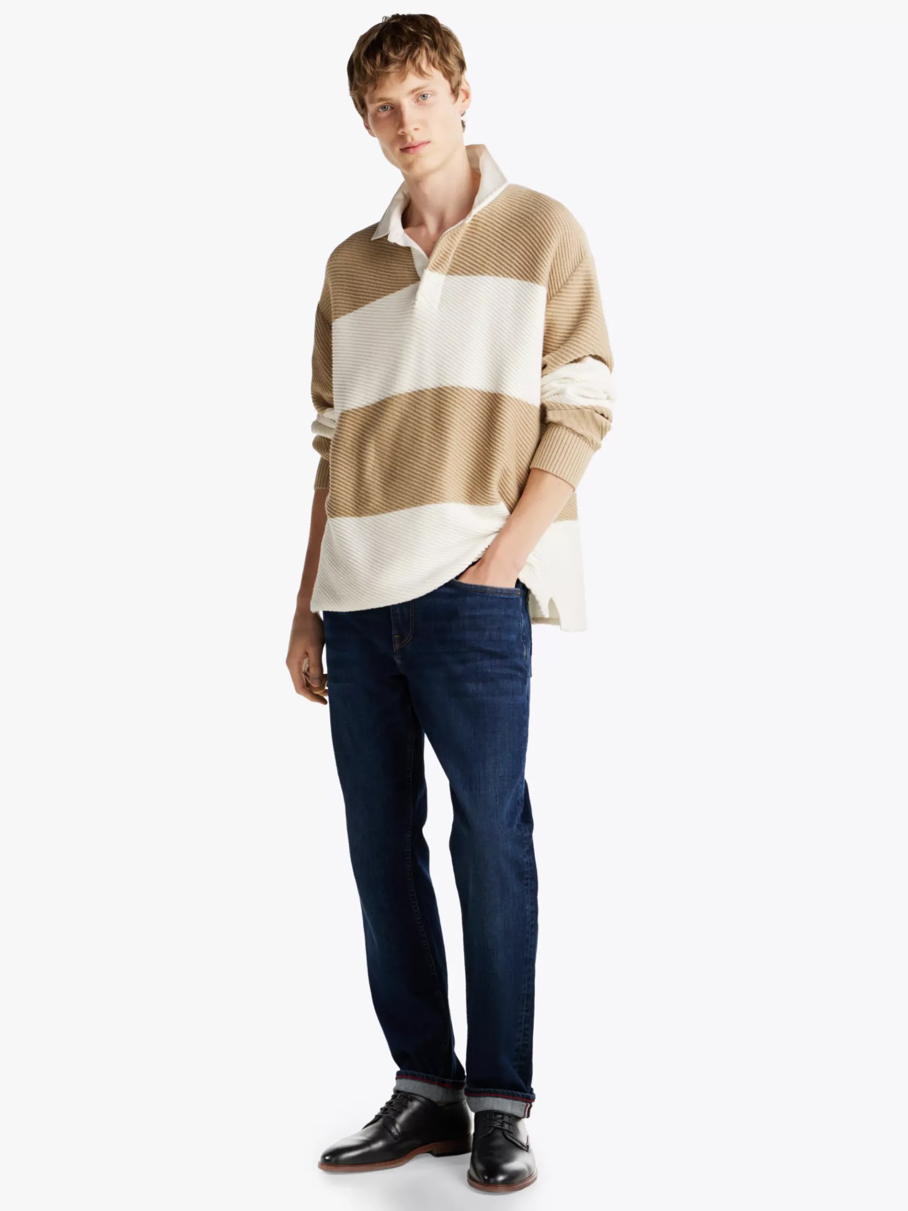 Tommy Hilfiger Derby-Schuh aus Leder BLACK Fashion