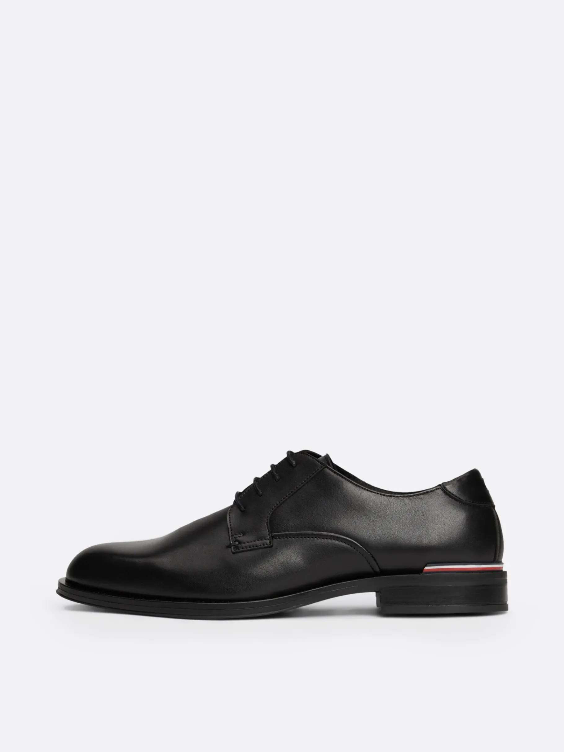 Tommy Hilfiger Derby-Schuh aus Leder mit Tommy-Tape BLACK Shop