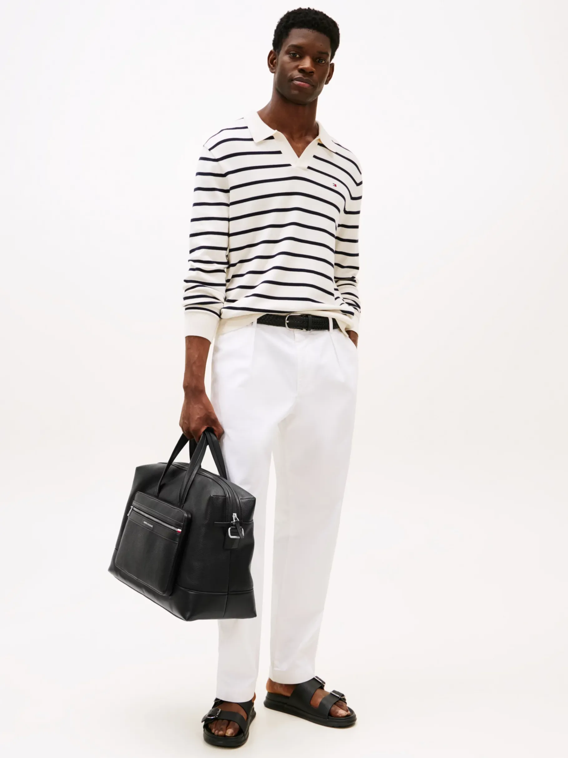 Tommy Hilfiger Duffelbag mit Logo aus Metall BLACK Discount