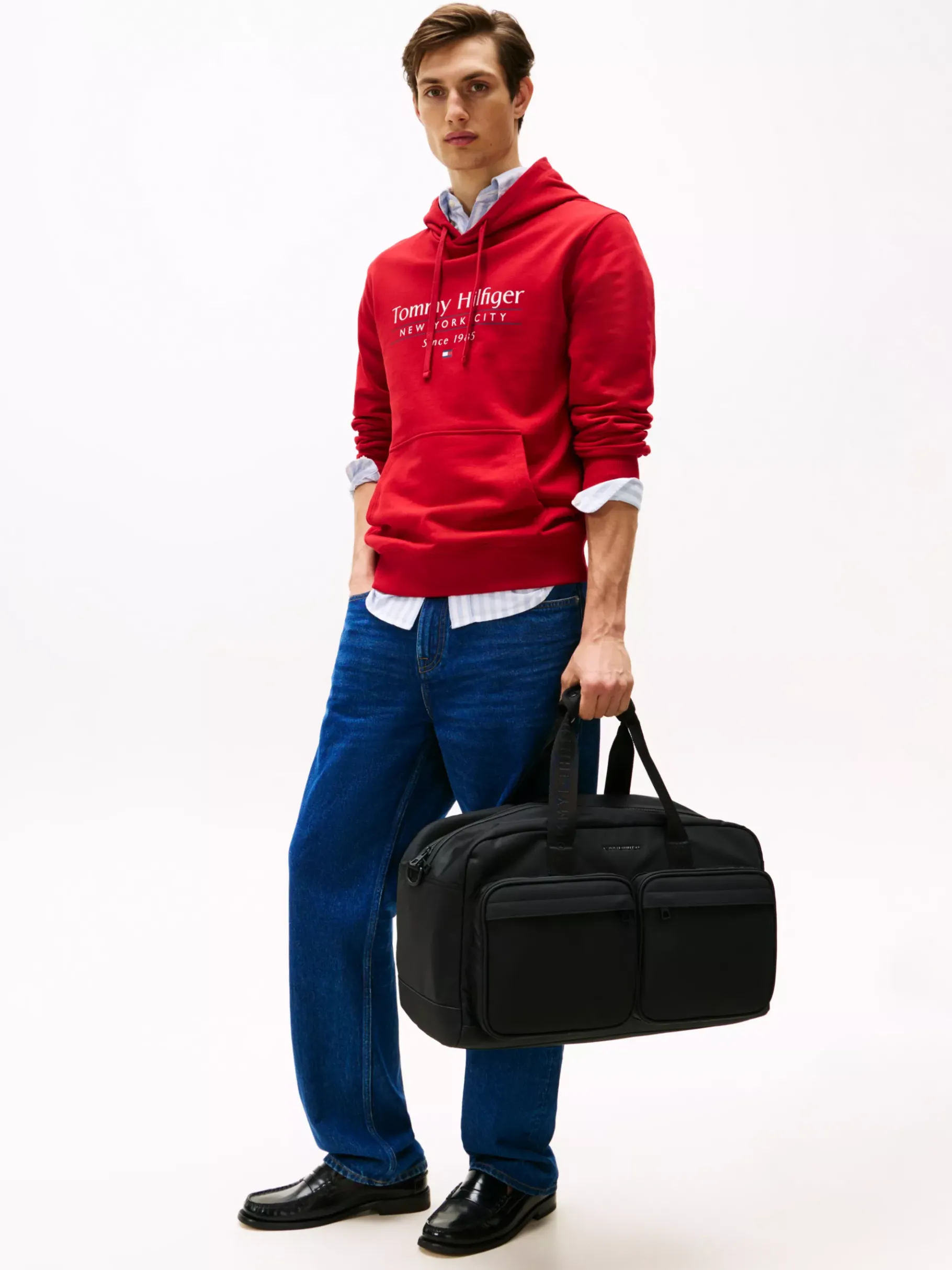 Tommy Hilfiger Dufflebag mit Metall-Logo BLACK Clearance