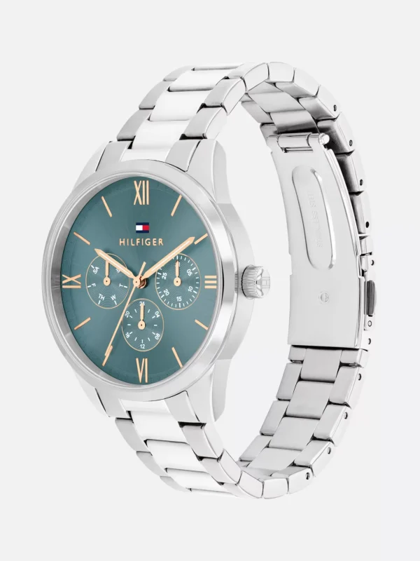 Tommy Hilfiger Edelstahluhr mit rundem Zifferblatt SILVER Outlet