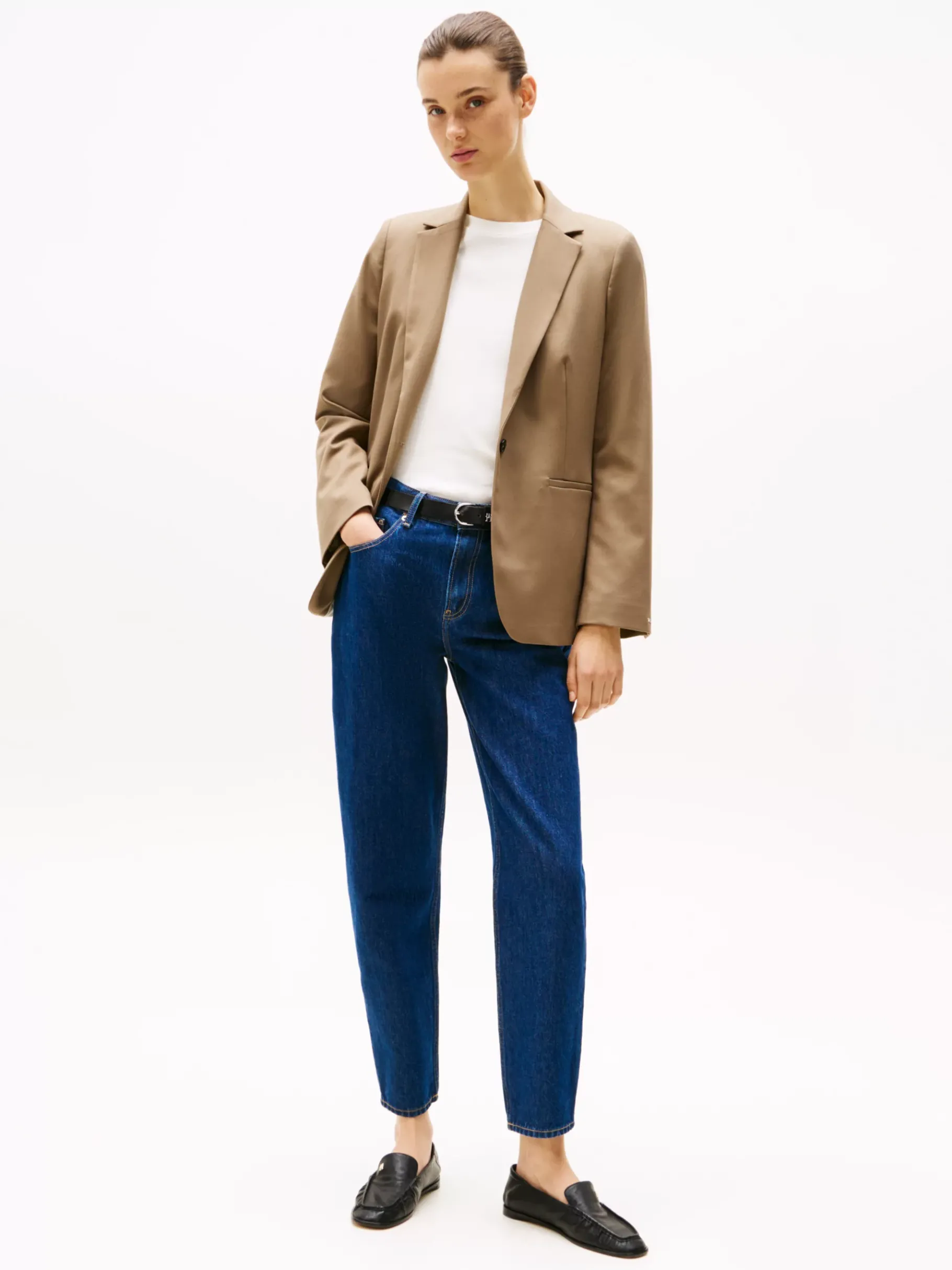 Tommy Hilfiger Einreihiger Blazer TUNDRA BROWN Best Sale