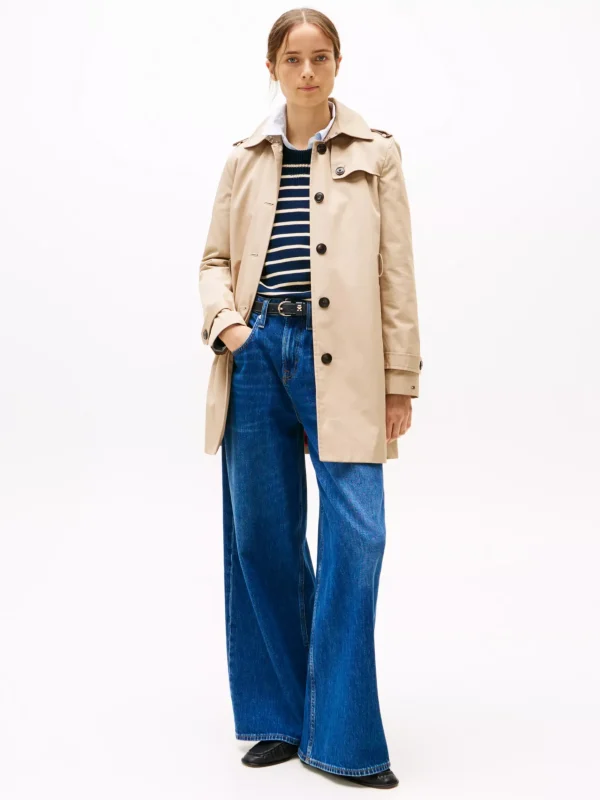 Tommy Hilfiger Einreihiger Trenchcoat NOS BEIGE Fashion