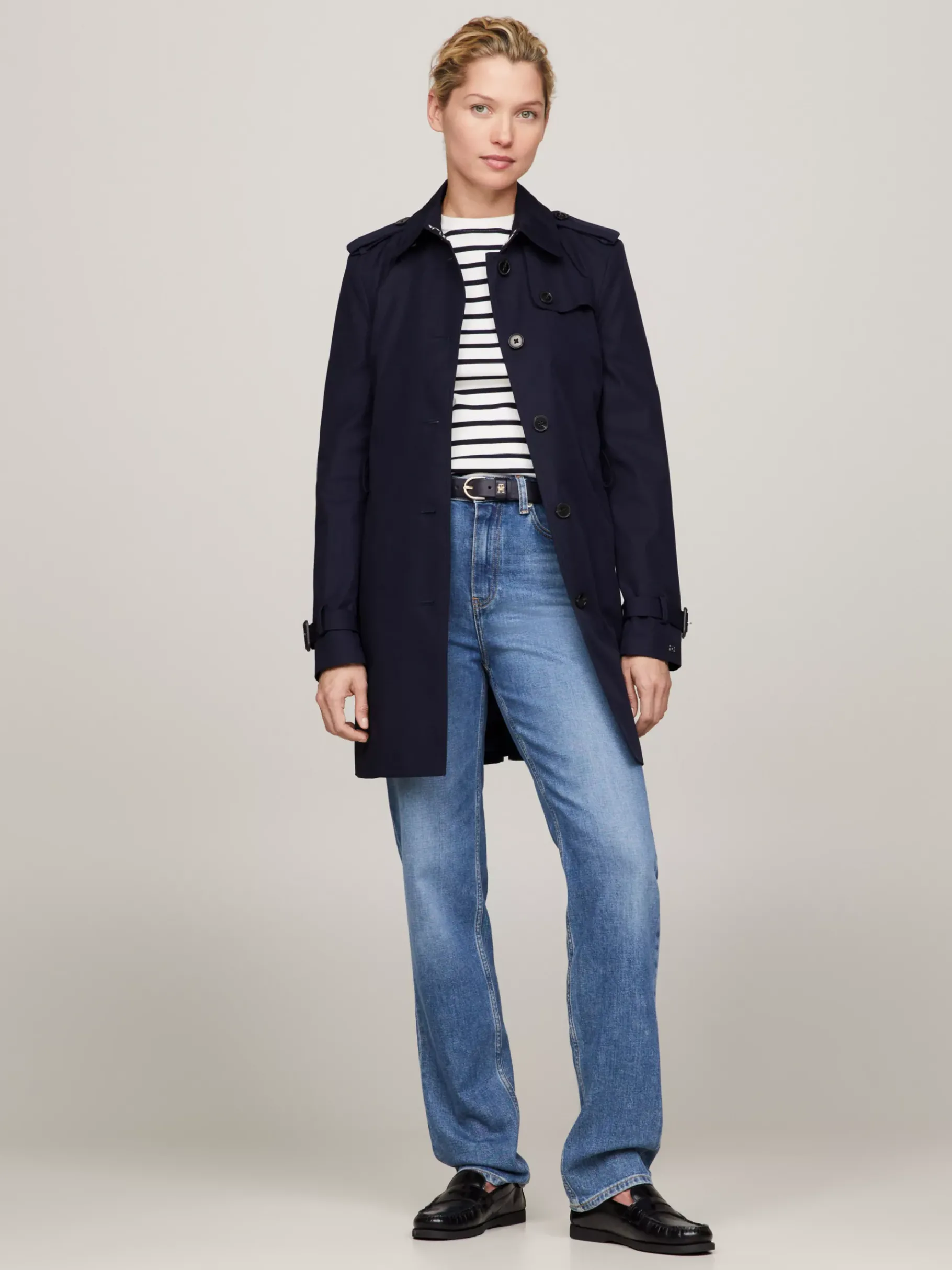 Tommy Hilfiger Einreihiger Trenchcoat MIDNIGHT Best Sale