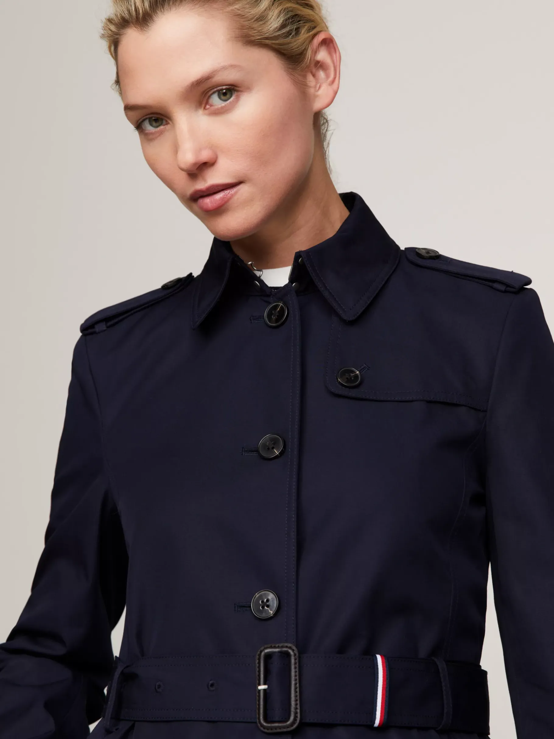 Tommy Hilfiger Einreihiger Trenchcoat MIDNIGHT Best Sale