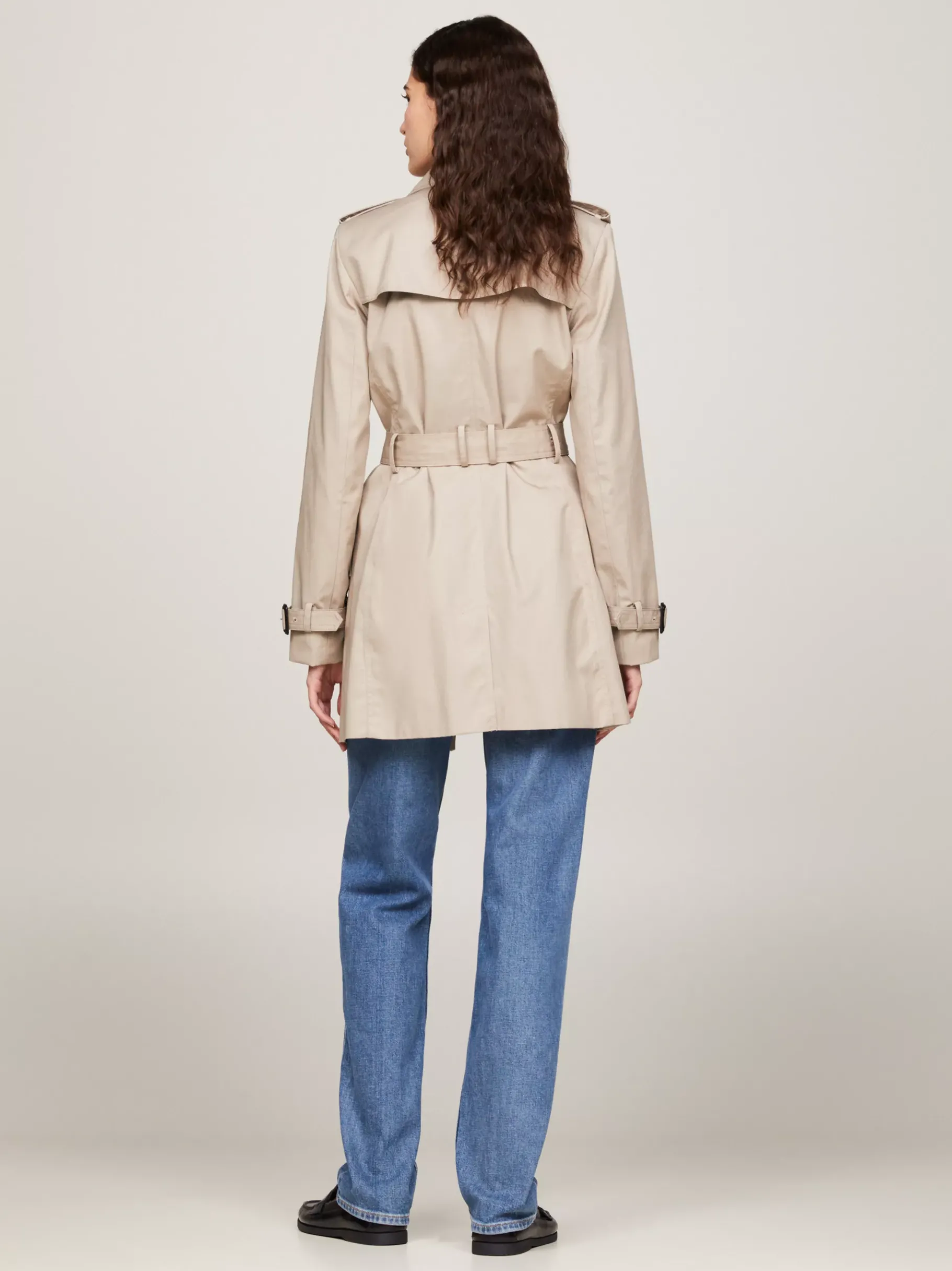 Tommy Hilfiger Einreihiger Trenchcoat MEDIUM TAUPE Clearance