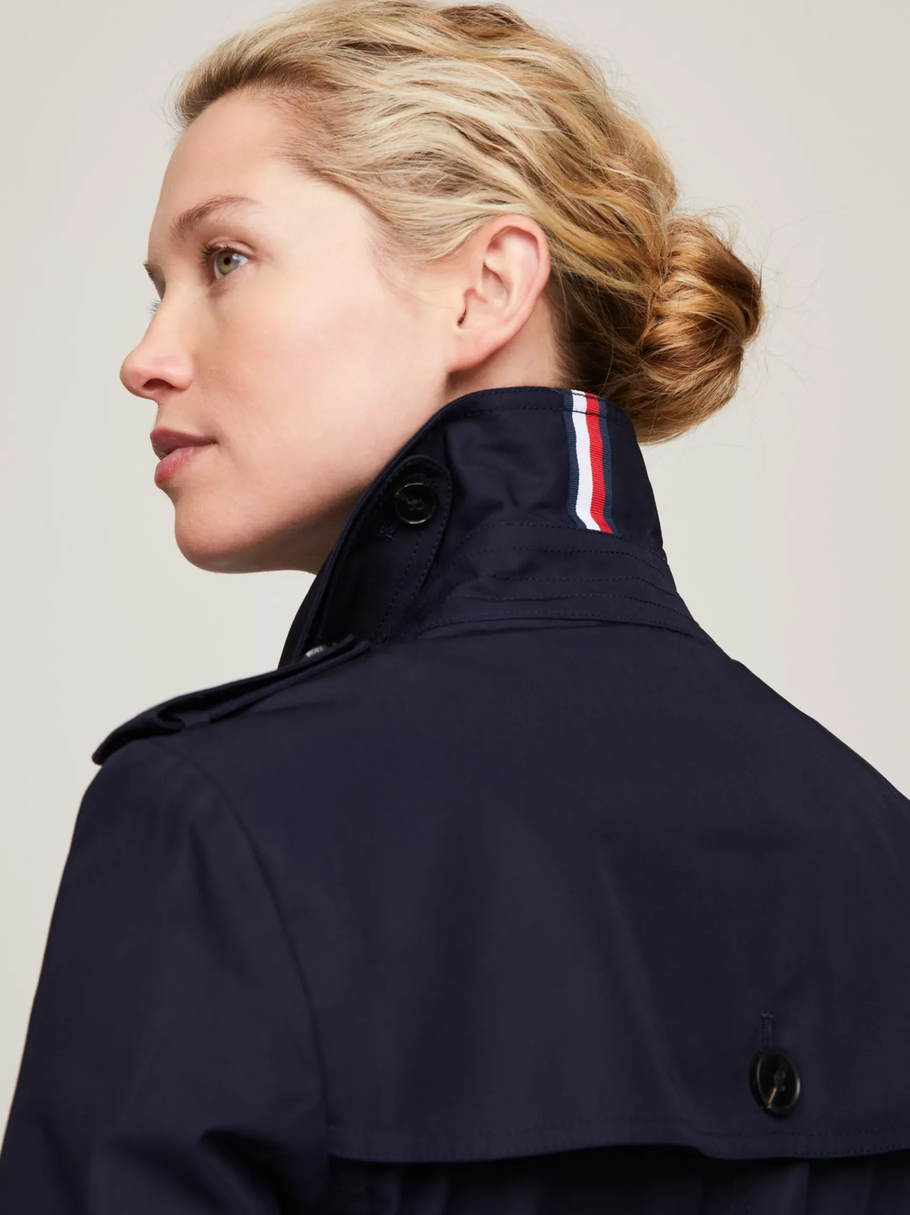 Tommy Hilfiger Einreihiger Trenchcoat MIDNIGHT Best Sale