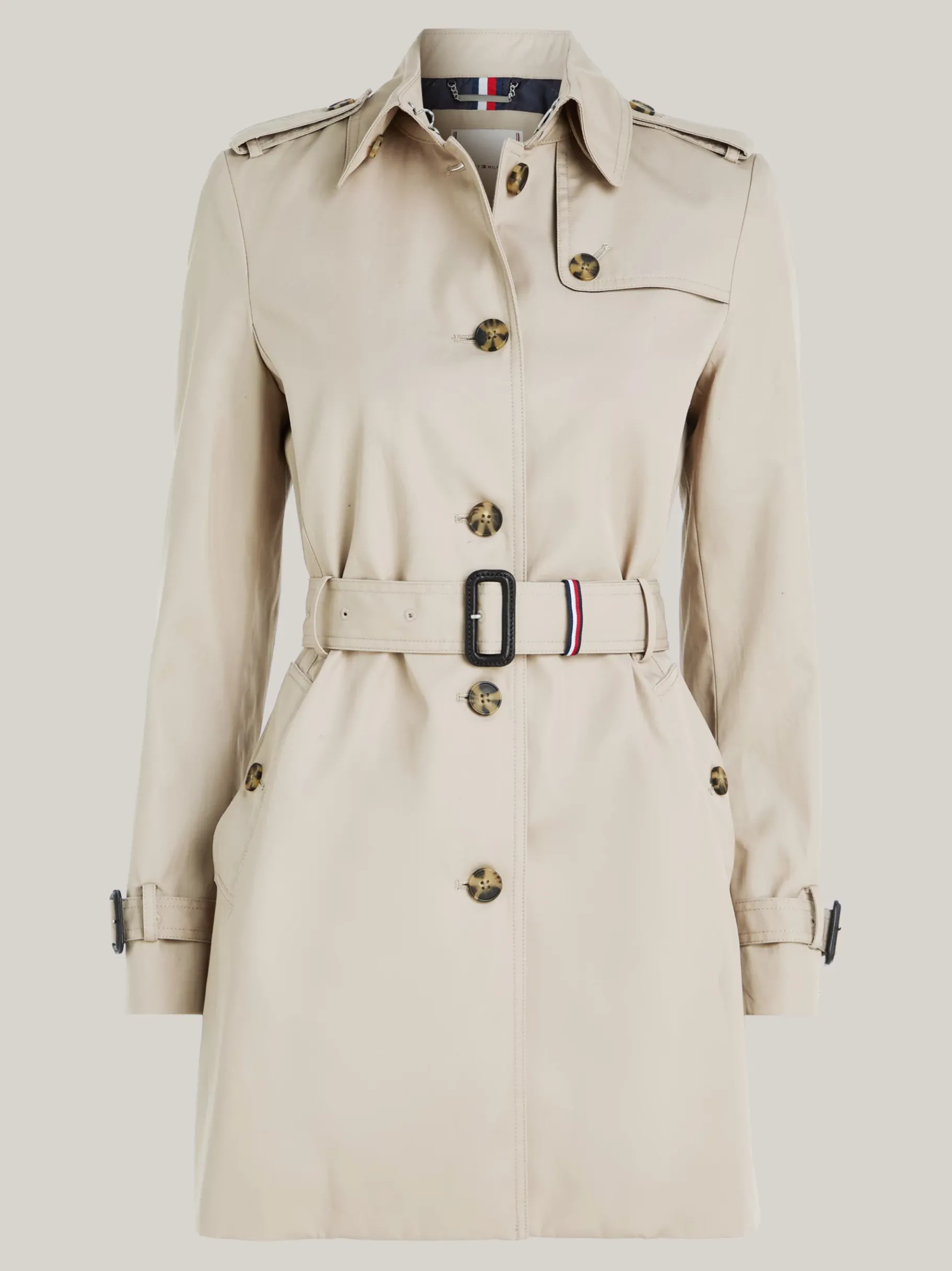 Tommy Hilfiger Einreihiger Trenchcoat MEDIUM TAUPE Clearance