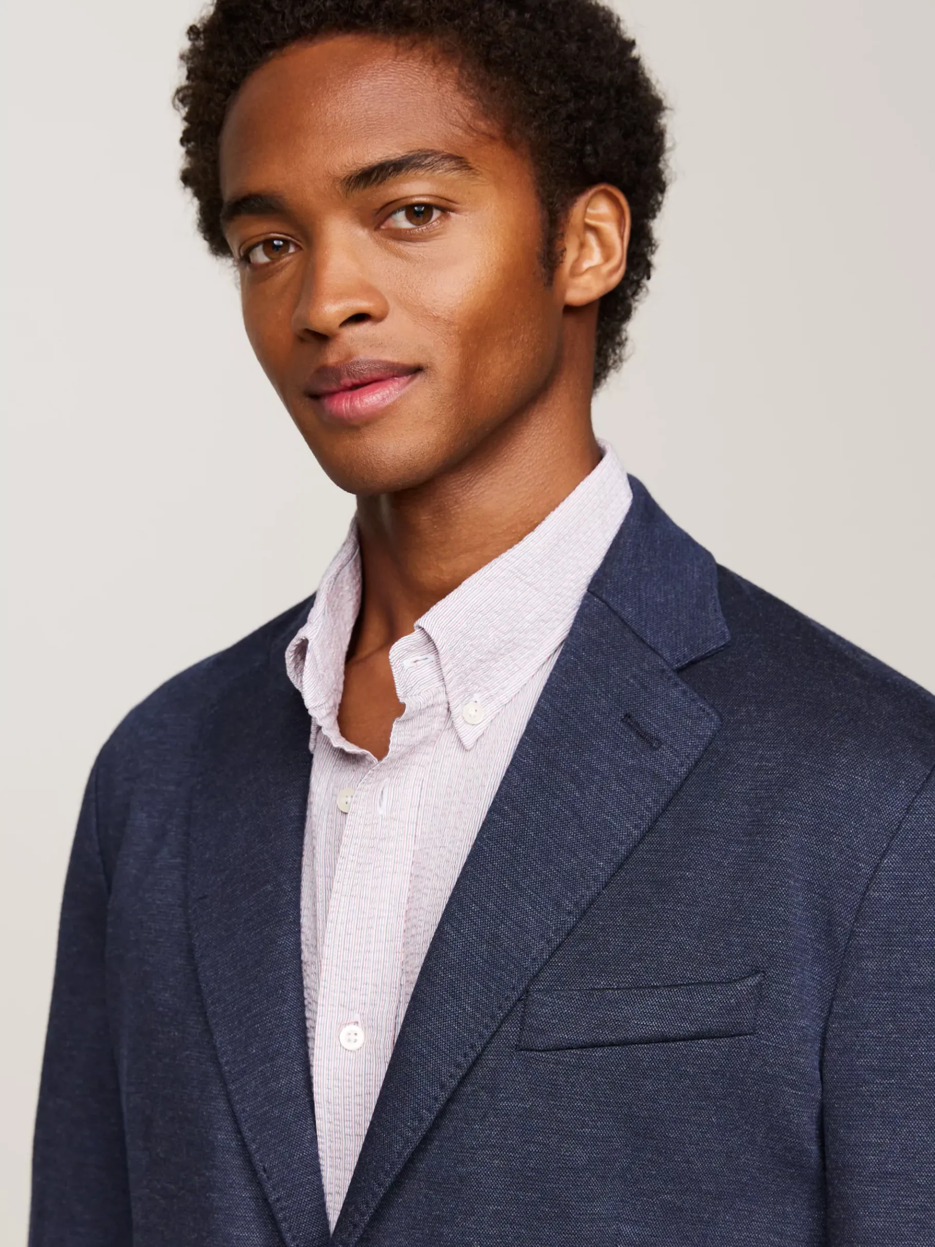 Tommy Hilfiger Einreihiges Jersey-Sakko DESERT SKY New