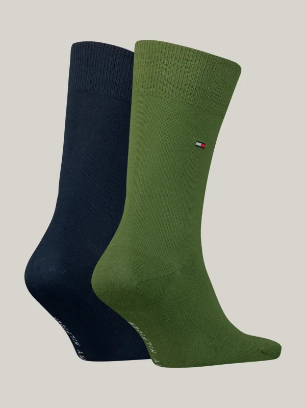Tommy Hilfiger 2er-Pack Classic Socken mit Flag-Stickerei ARMY GREEN Online