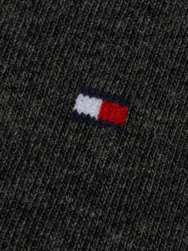 Tommy Hilfiger 2er-Pack Classic Socken mit Flag-Stickerei ANTHRACITE MELANGE New