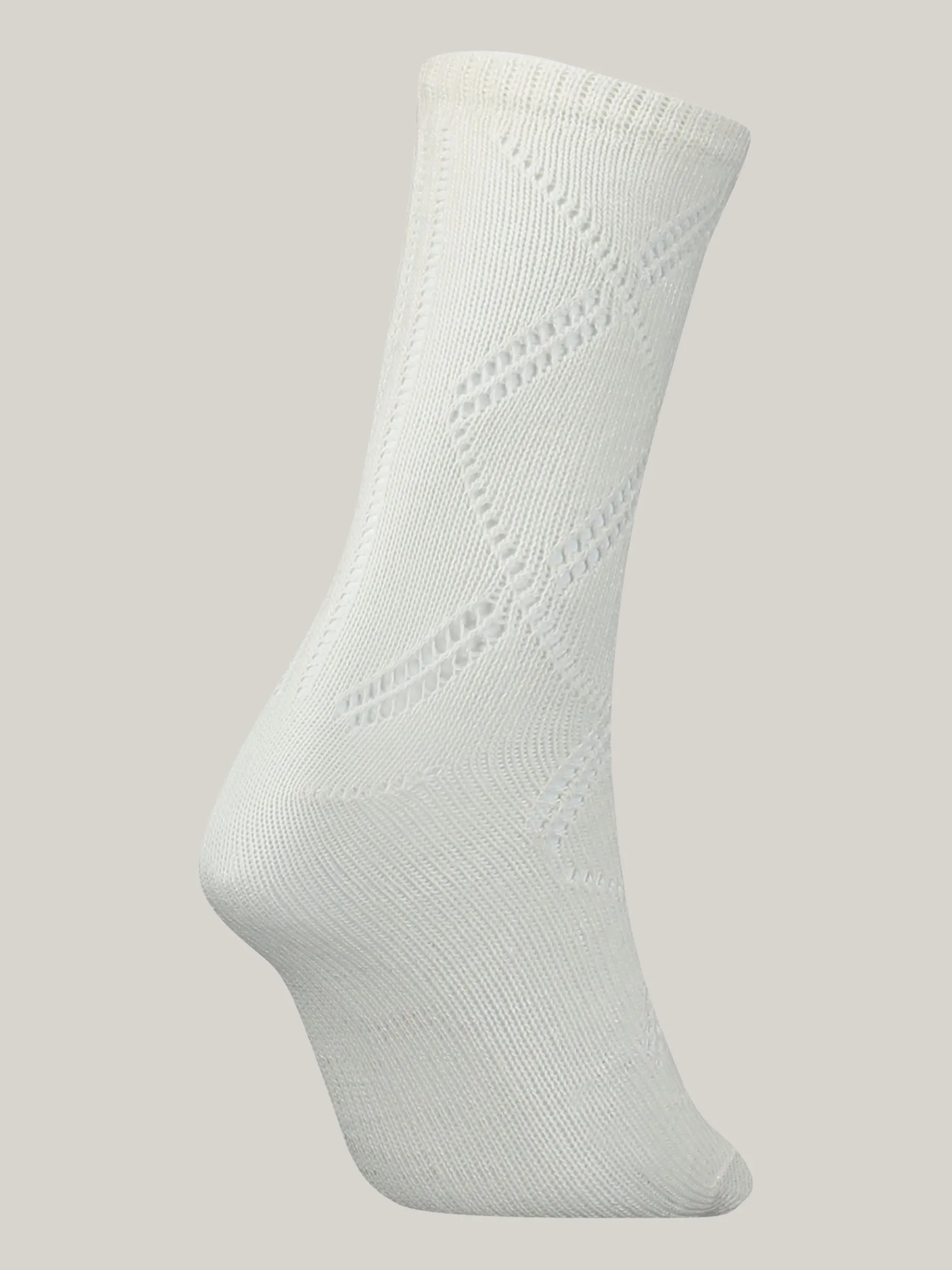 Tommy Hilfiger 1er-Pack Classics Argyle-Lochstrick-Socken OFF WHITE Outlet