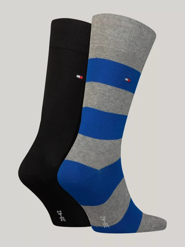 Tommy Hilfiger 2er-Pack Classics Socken mit Rugby-Streifen BLUE COMBO Hot