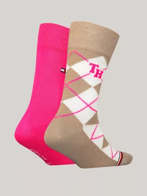 Tommy Hilfiger 2er-Pack Classics Socken mit Argyle-Muster SAND COMBO Discount