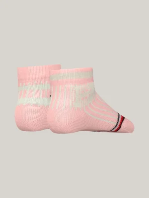 Tommy Hilfiger 2er-Pack Classics Varsity-Socken mit Streifen PINK COMBO Hot