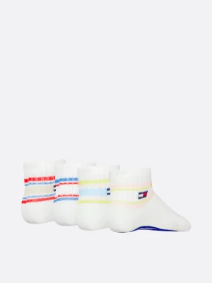 Tommy Hilfiger 4er-Pack gestreifte Socken PINK COMBO Online