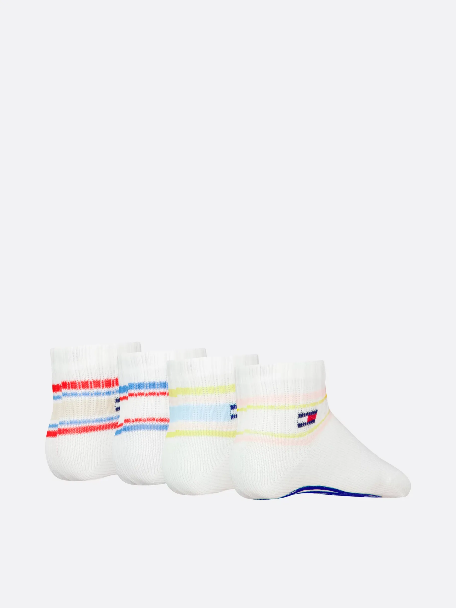 Tommy Hilfiger 4er-Pack gestreifte Socken PINK COMBO Online