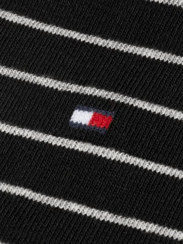 Tommy Hilfiger 2er-Pack gestreifte Socken BLACK New