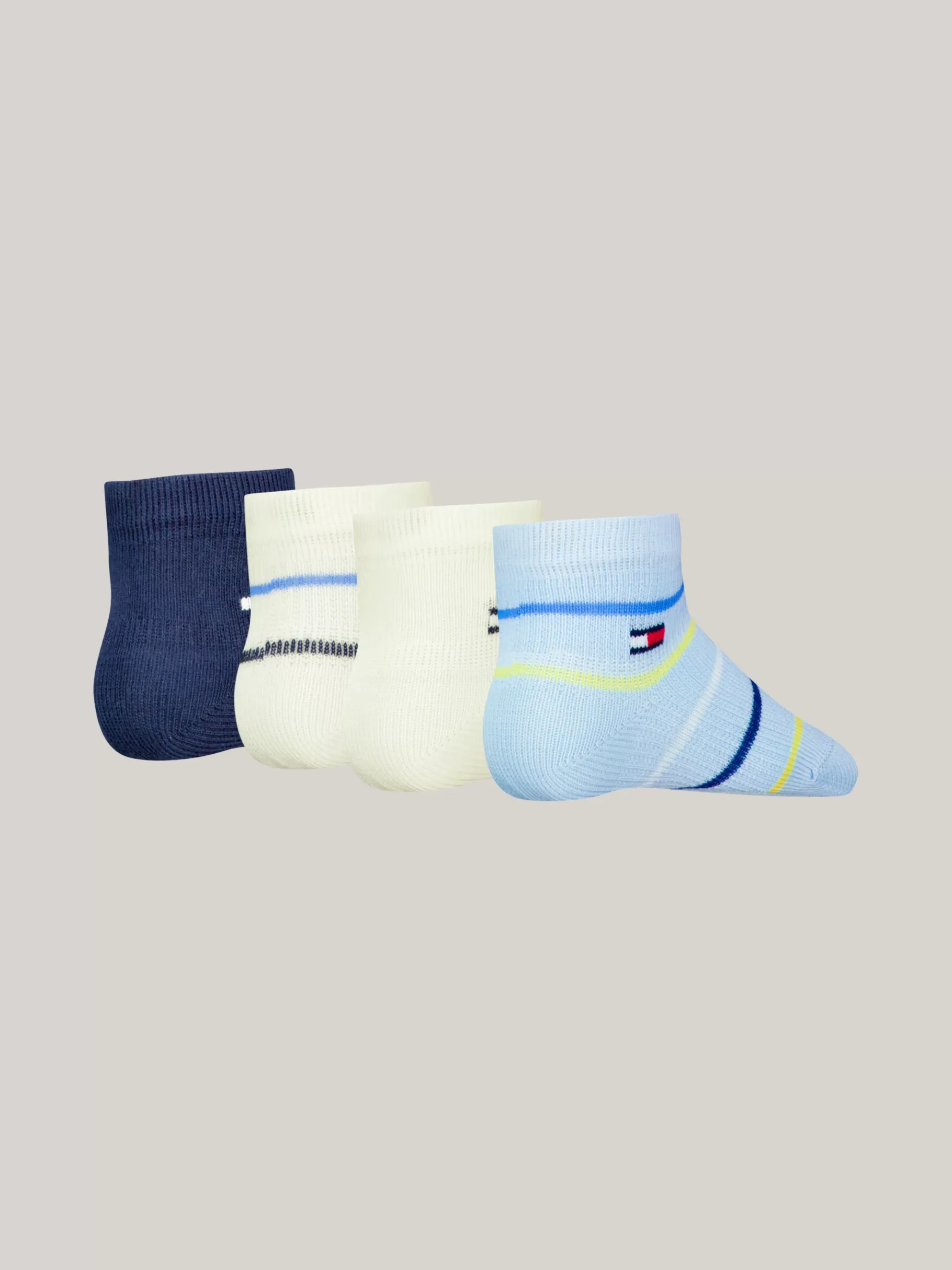 Tommy Hilfiger 4er-Pack gestreifte Socken BLUE COMBO Shop