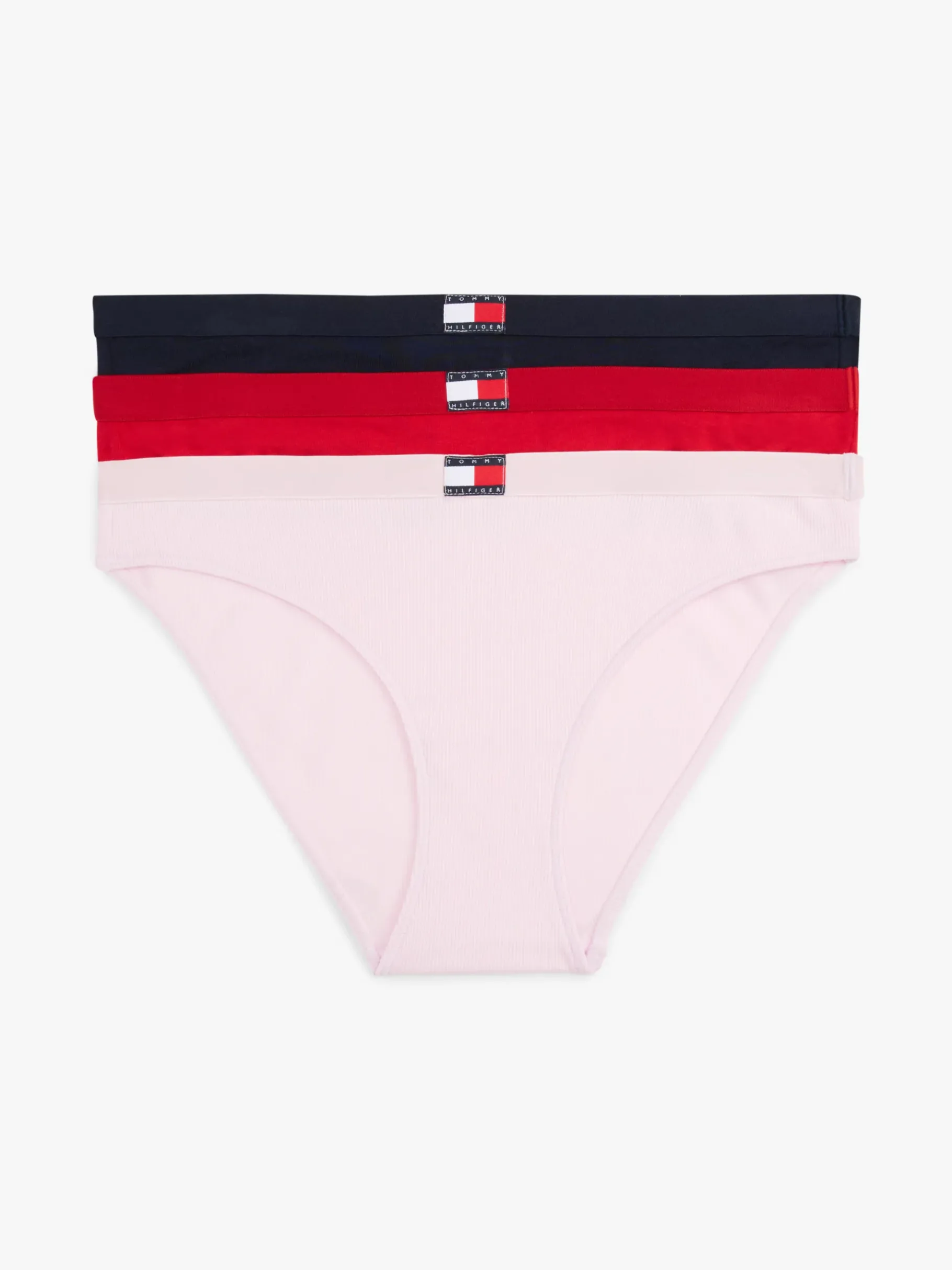 Tommy Hilfiger 3er-Pack Heritage Slips PRIMARY RED/L PINK RIB/NAVY Discount