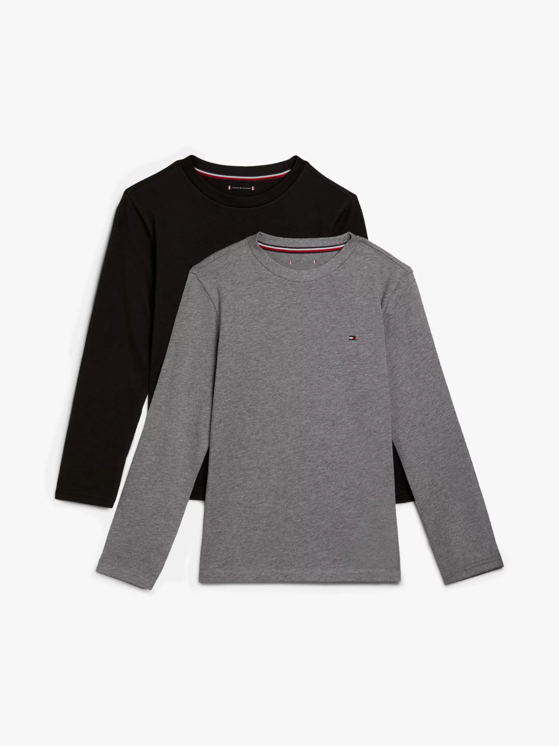 Tommy Hilfiger 2er-Pack Langarm-Lounge-T-Shirts MEDIUM GREY HT/BLACK Online