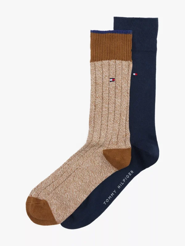 Tommy Hilfiger 2er-Pack Mouliné-Socken CLASSIC KHAKI Cheap