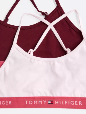 Tommy Hilfiger 2er-Pack nicht gepolsterte Bralettes LIGHT PINK/DEEP ROUGE Cheap