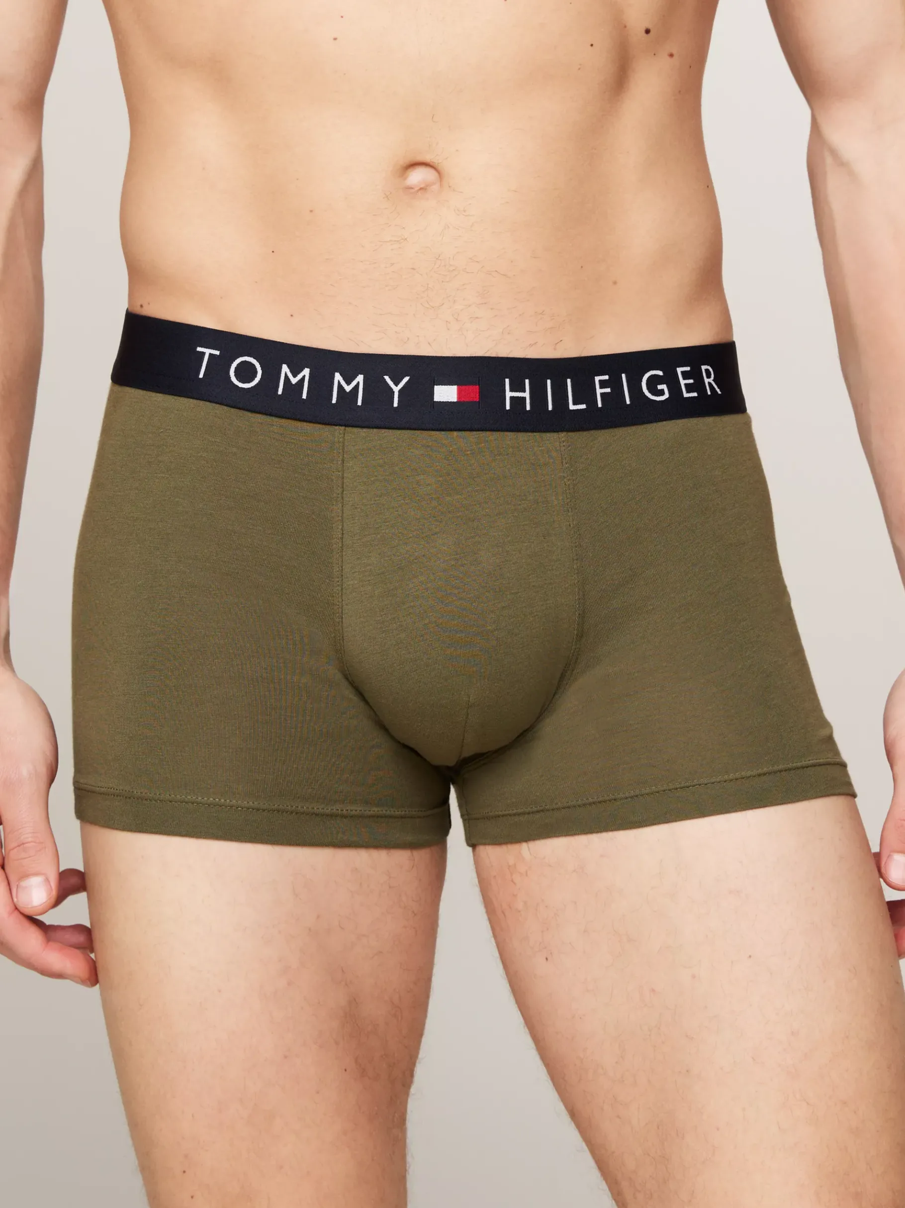 Tommy Hilfiger 3er-Pack Original Trunks mit Logo-Taillenbund OAT HTR/MIL DENIM/UTILITY OLIVE Flash Sale