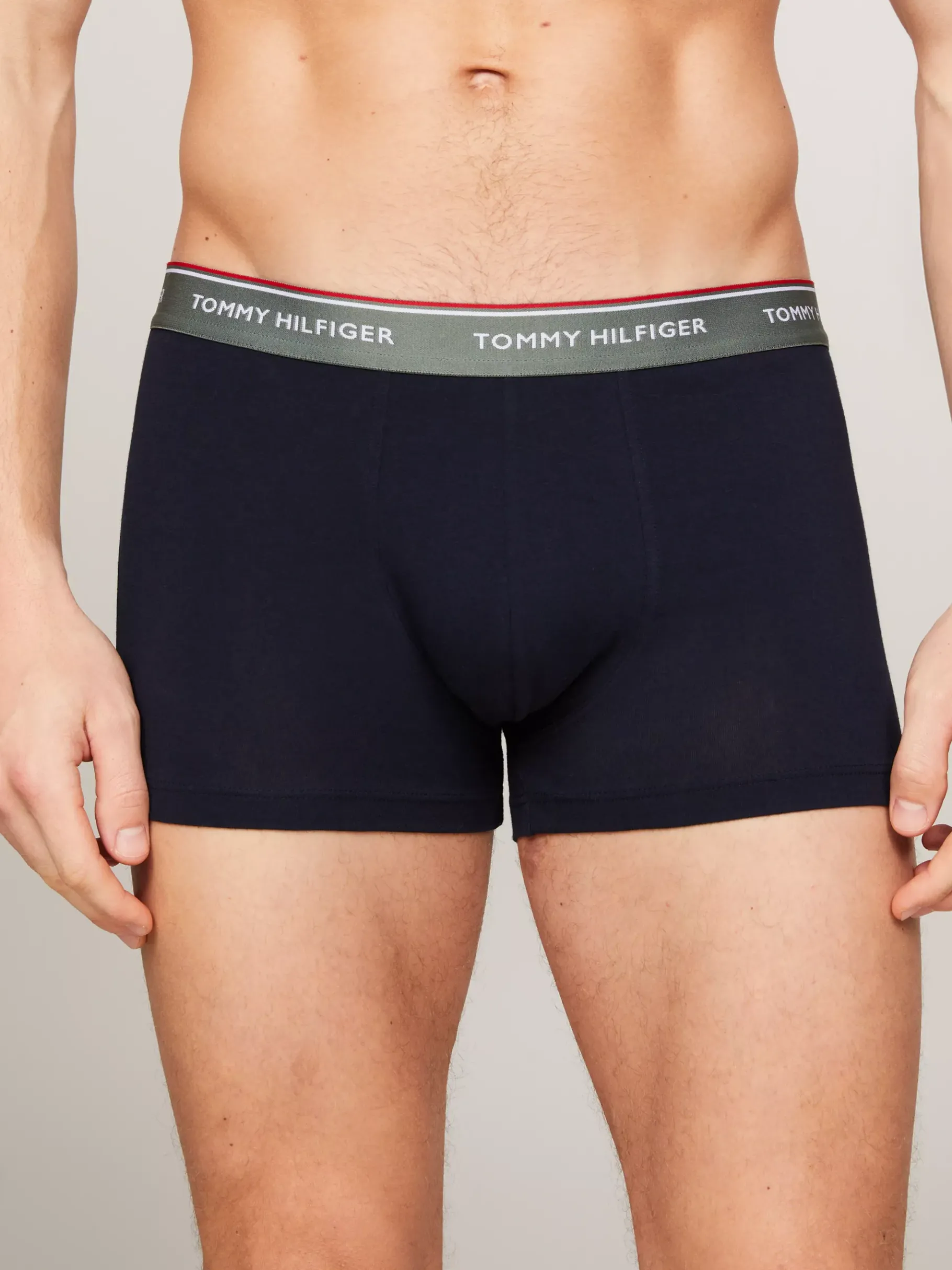 Tommy Hilfiger 3er-Pack Premium Essential Trunks mit Branding WELL WATER/STONEWASH/METRO MAUVE Outlet