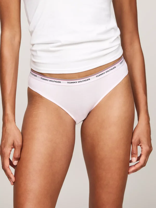 Tommy Hilfiger 3er-Pack Premium Essential Logomuster-Slips MIL DENIM/PEARLY PINK/WHITE Discount
