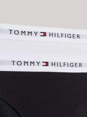 Tommy Hilfiger 2er-Pack Signature Slips mit Logo-Taillenbund WHITE / BLACK Sale