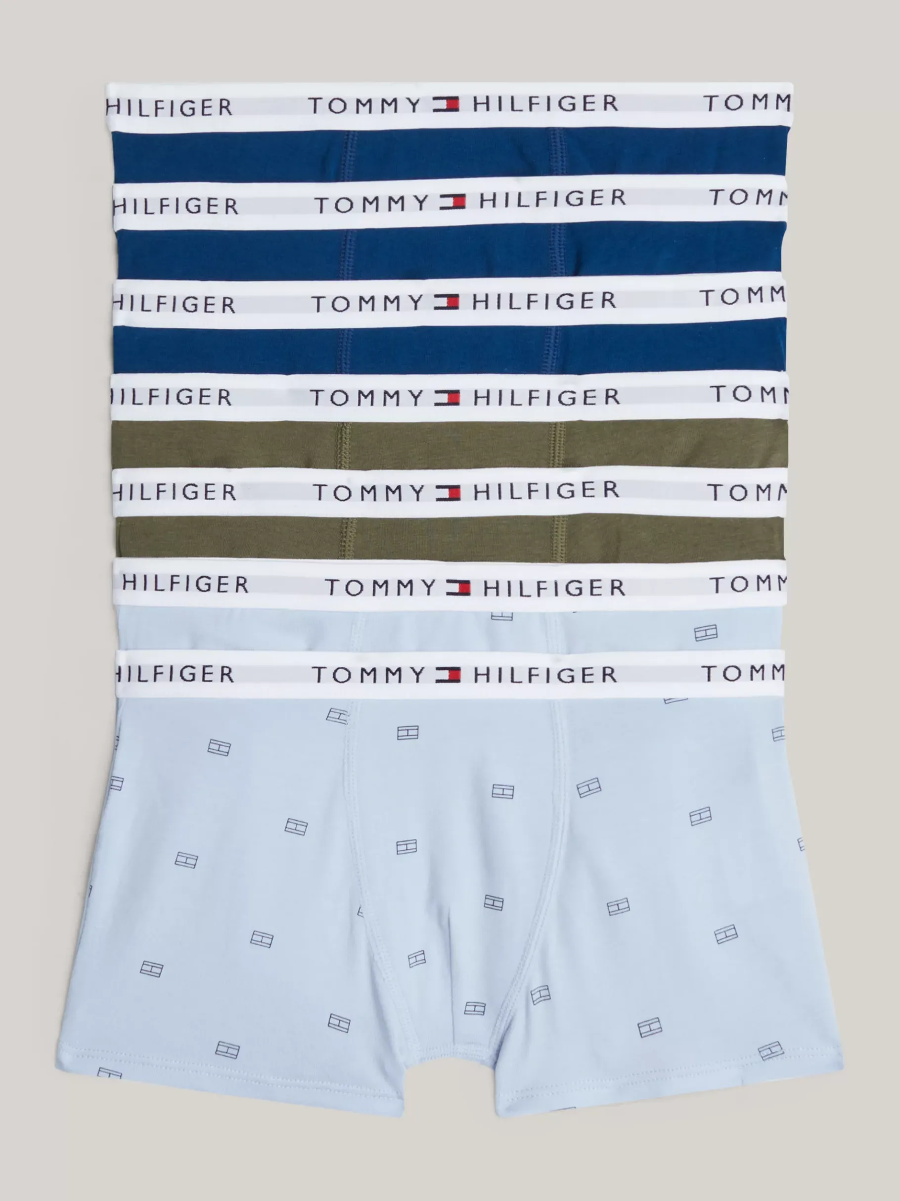 Tommy Hilfiger 7er-Pack Signature Trunks DEEP INDIGO/BREEZY BLUE FLAG/OLIVE Cheap
