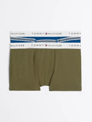 Tommy Hilfiger 2er-Pack Signature Trunks MULTI STRIPES DEEP INDIGO/OLIVE Discount