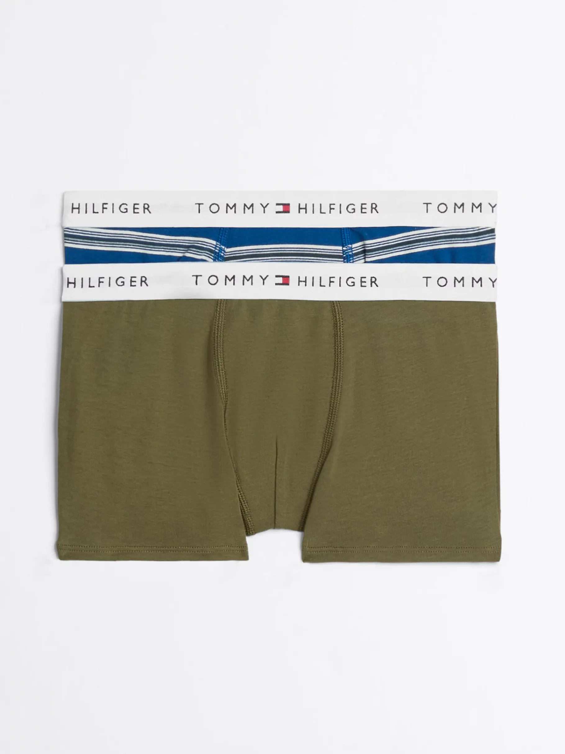 Tommy Hilfiger 2er-Pack Signature Trunks MULTI STRIPES DEEP INDIGO/OLIVE Discount