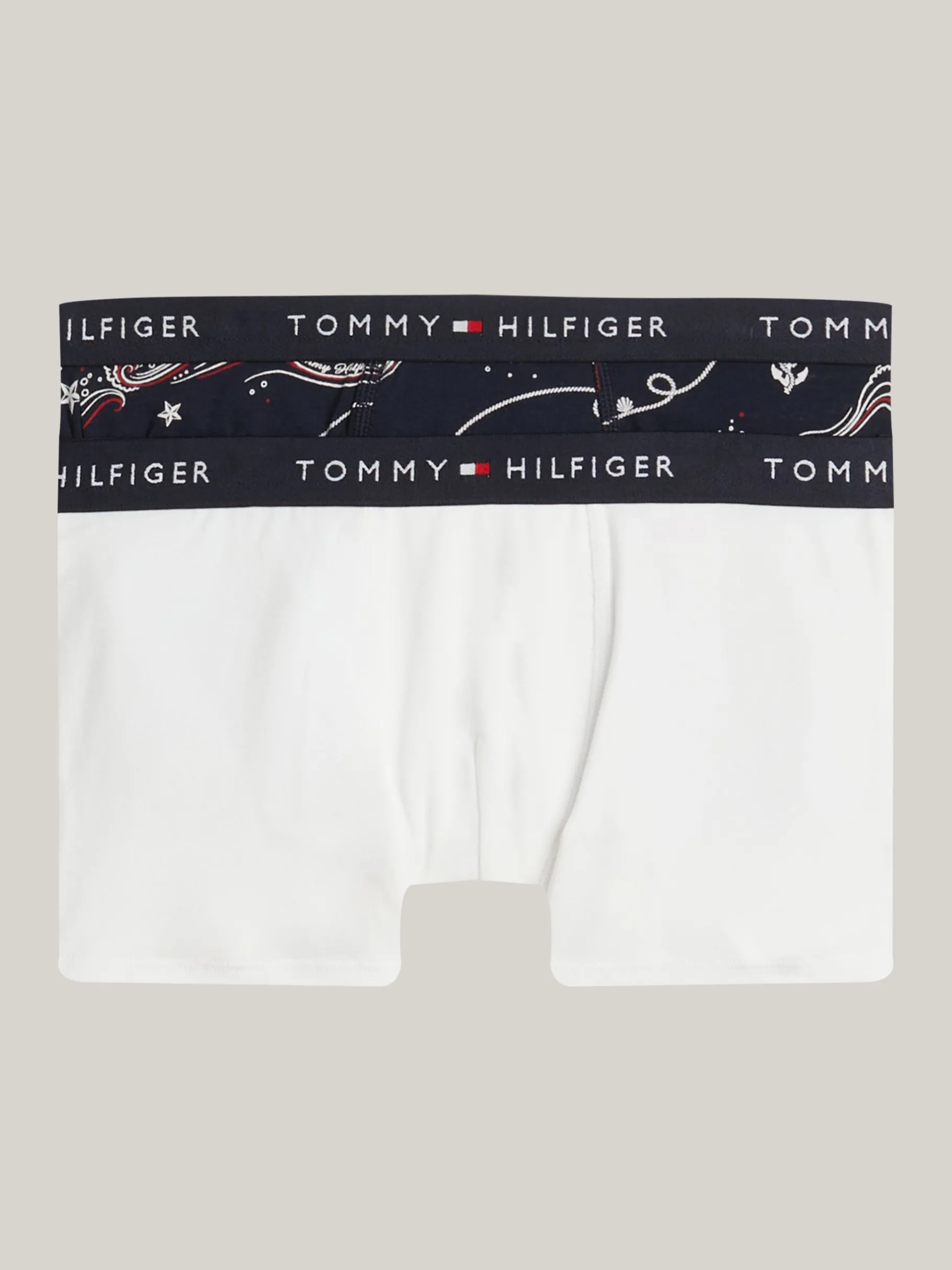 Tommy Hilfiger 2er-Pack Signature Trunks ROPE WAVE AOP/WHITE Clearance