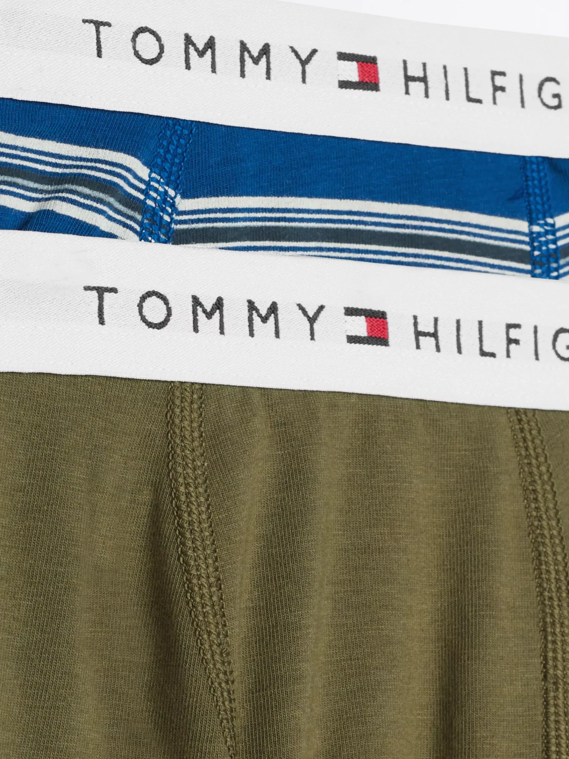 Tommy Hilfiger 2er-Pack Signature Trunks MULTI STRIPES DEEP INDIGO/OLIVE Discount